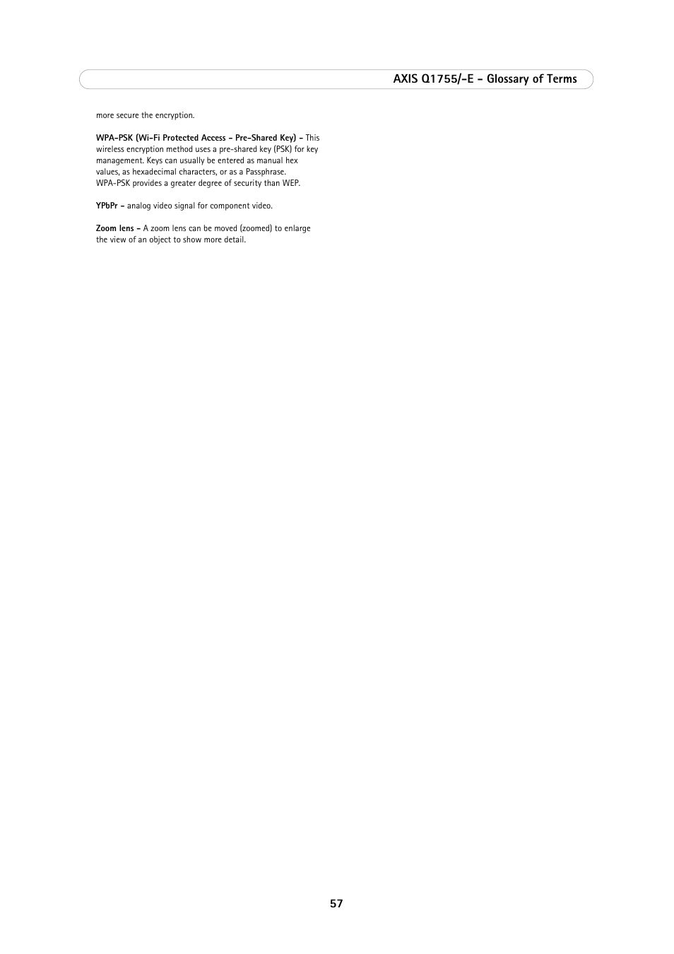 Axis Communications AXIS Q1755-E User Manual | Page 57 / 59