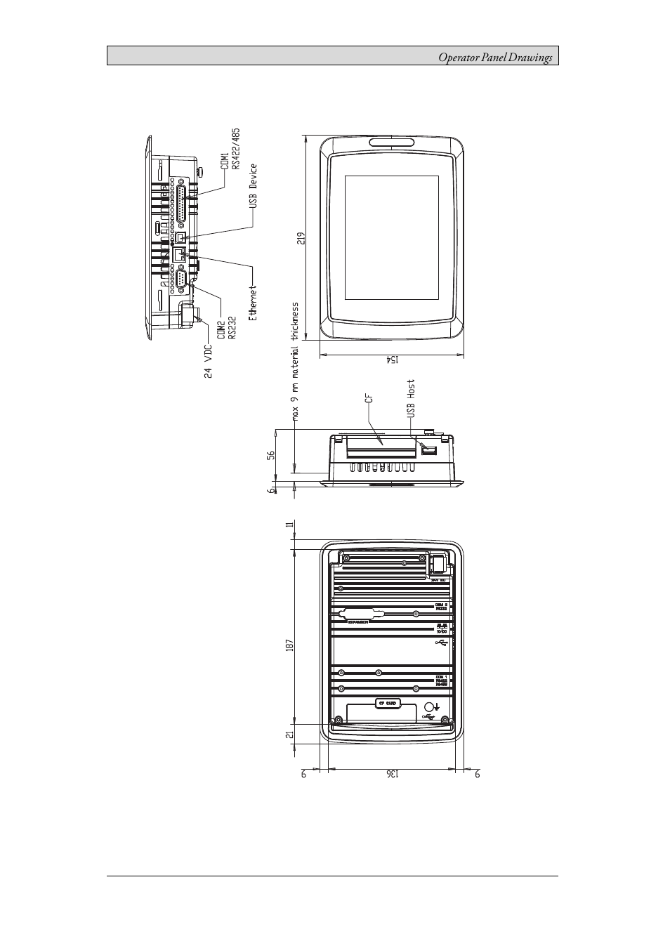 2 ix panel t70 outline | Beijer Electronics iX Panel T70 EN User Manual | Page 15 / 23