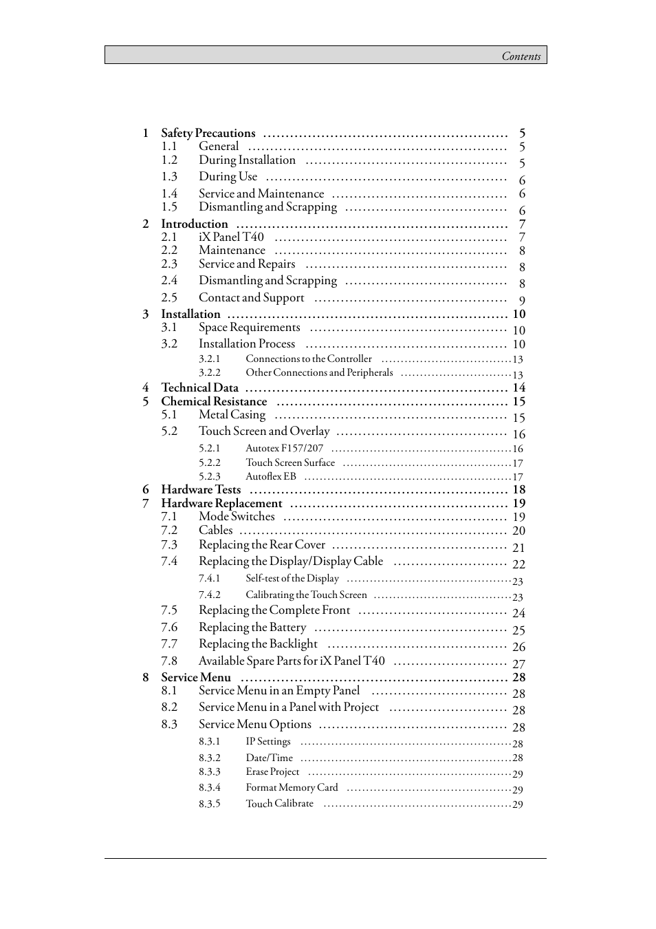 Beijer Electronics iX Panel T40 EN User Manual | Page 3 / 45