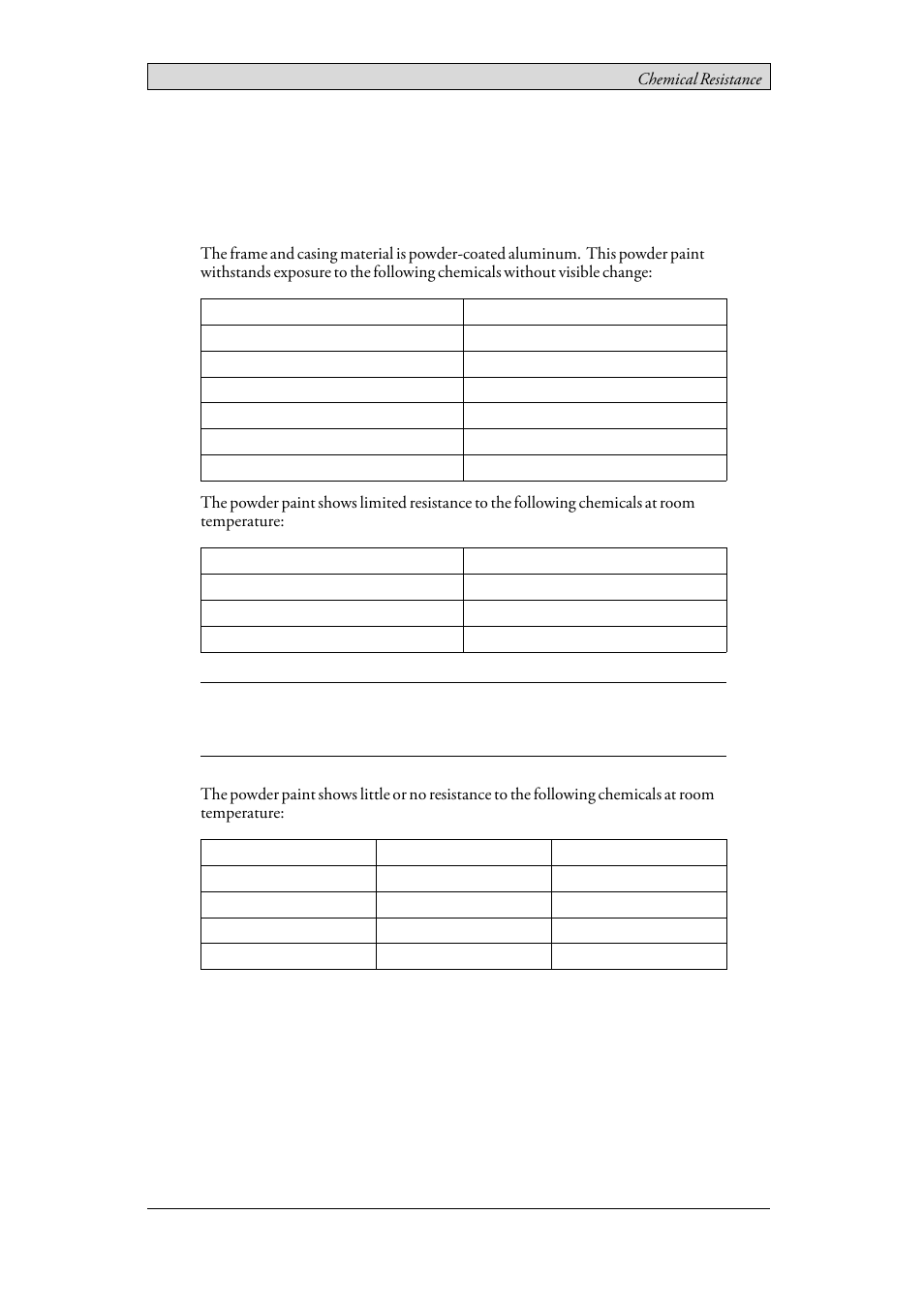 5 chemical resistance, 1 metal casing, 5chemical resistance | Beijer Electronics iX Panel T100 EN User Manual | Page 15 / 46