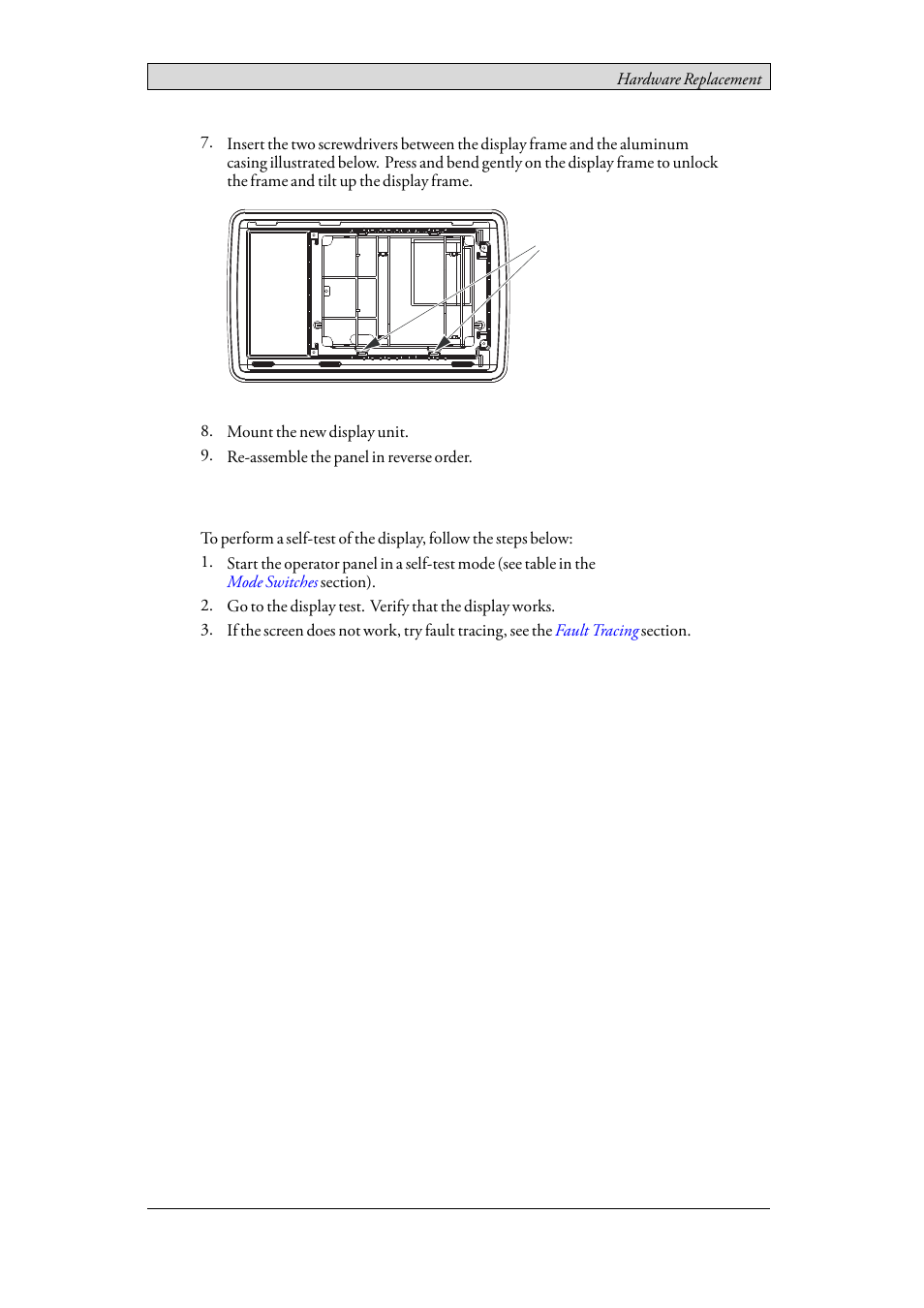 1 self-test of the display | Beijer Electronics iX Panel K60 EN User Manual | Page 23 / 45