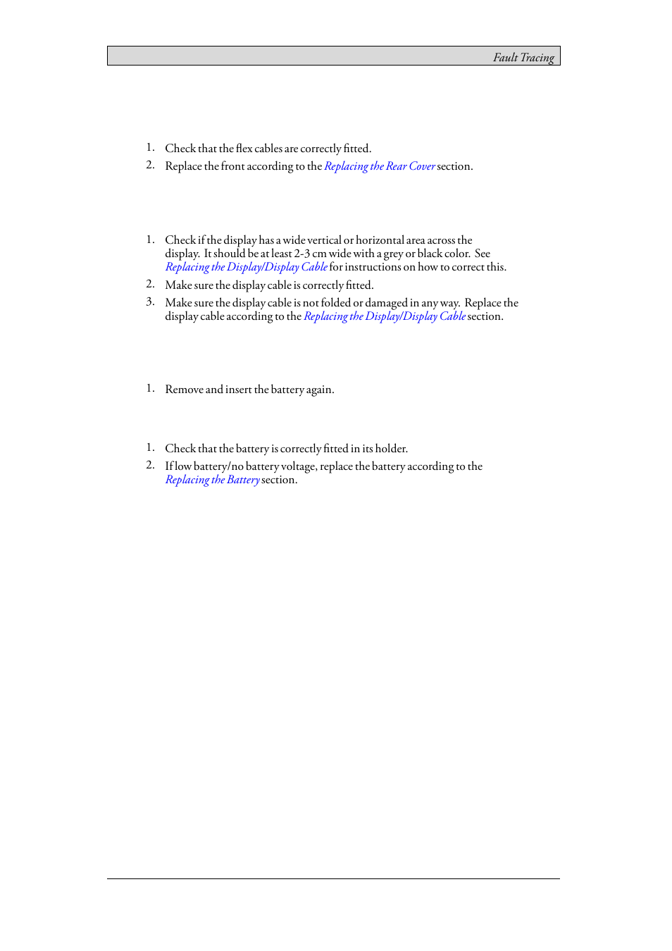 Low battery / no battery | Beijer Electronics iX Panel K60 EN User Manual | Page 39 / 45