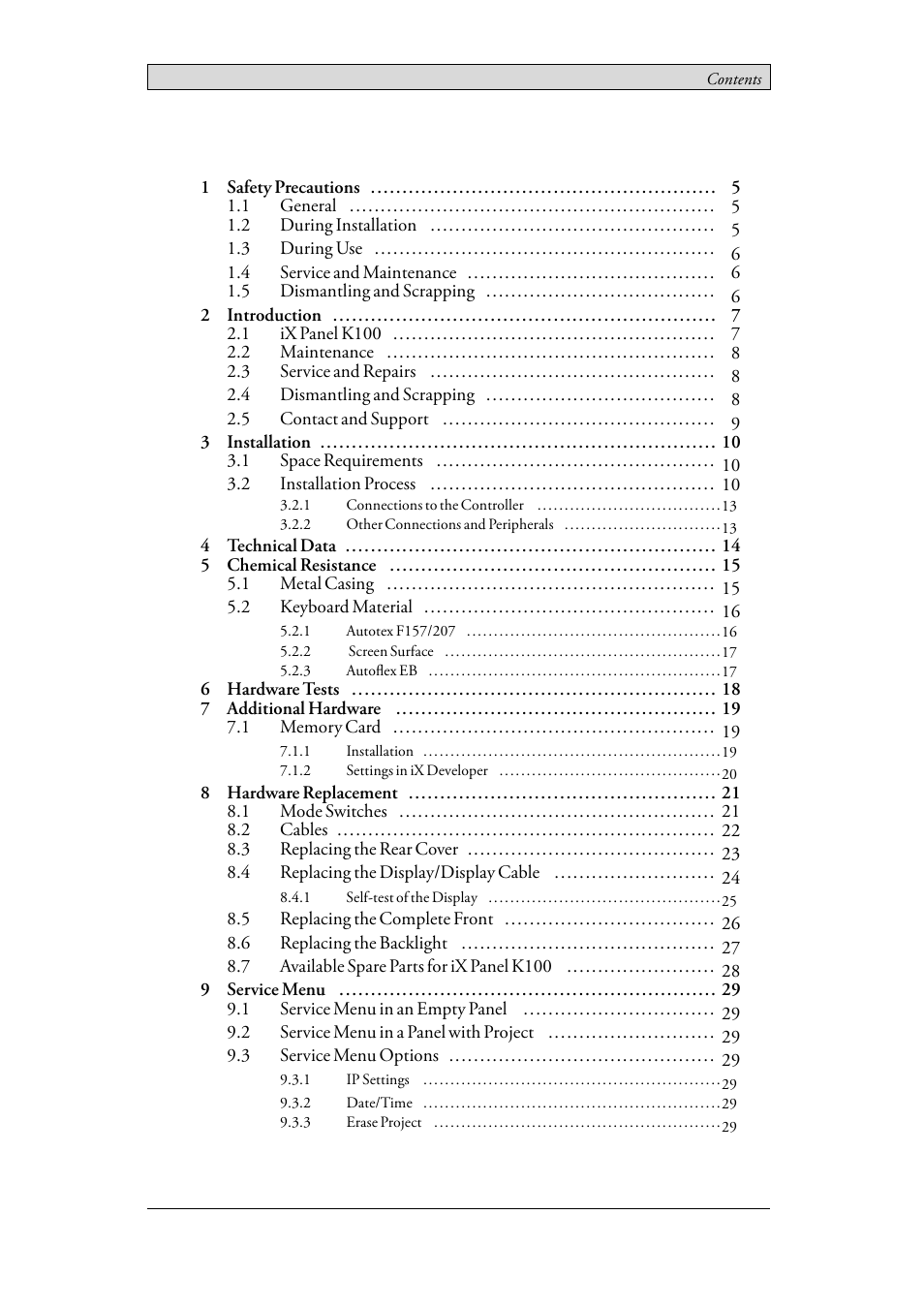 Beijer Electronics iX Panel K100 EN User Manual | Page 3 / 46