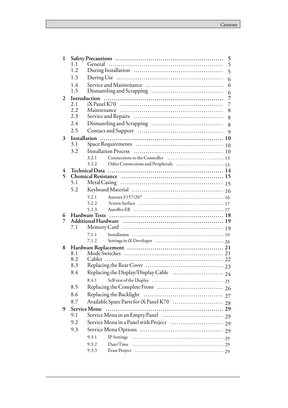 Beijer Electronics iX Panel K70 EN User Manual | Page 3 / 46