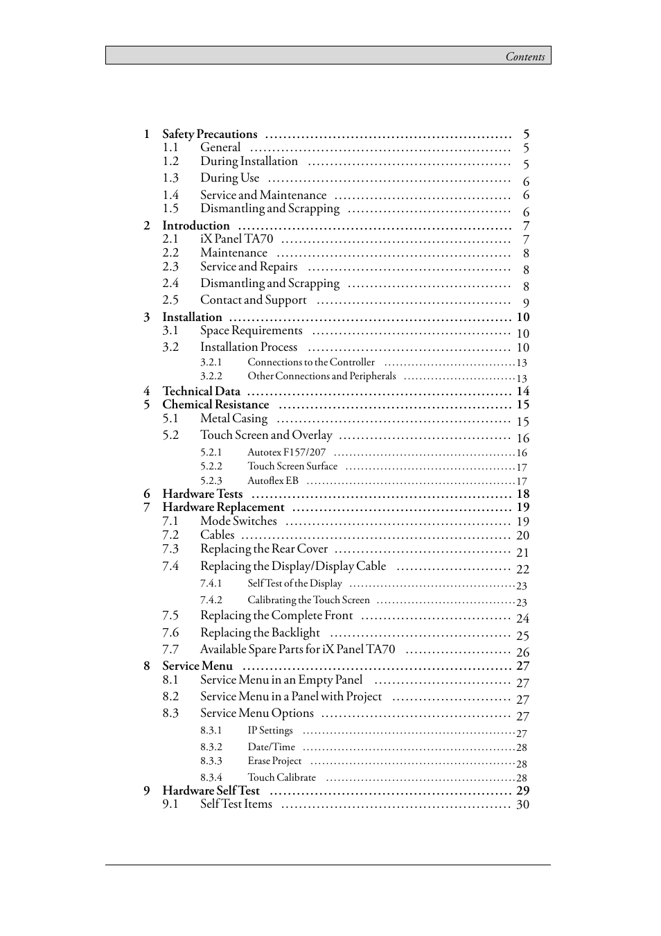 Beijer Electronics iX Panel TA70 EN User Manual | Page 3 / 45