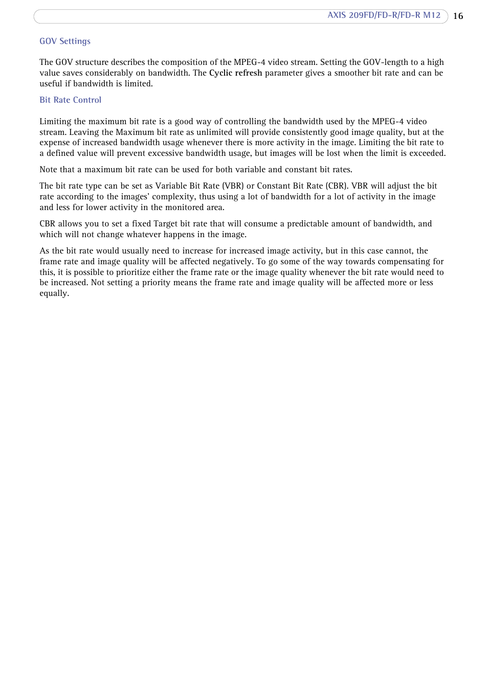Axis Communications AXIS FD-R M12 User Manual | Page 16 / 46
