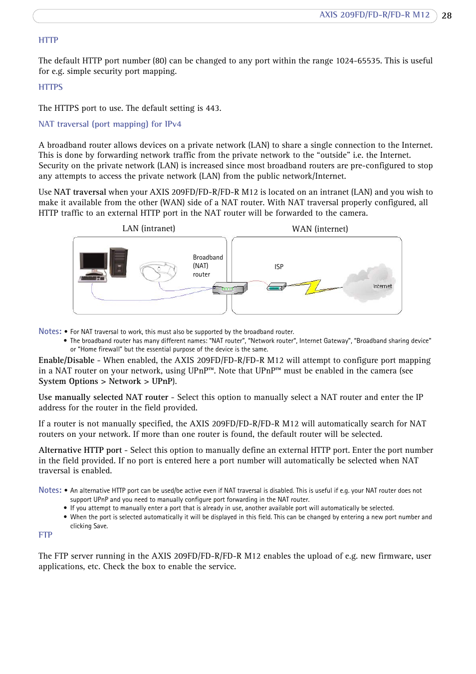 Axis Communications AXIS FD-R M12 User Manual | Page 28 / 46