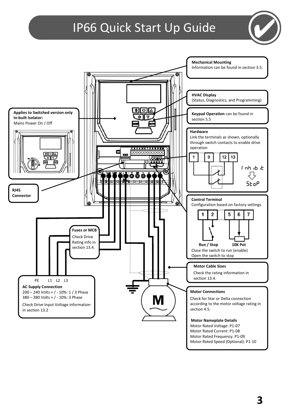 Ip66 quick start up guide | Beijer Electronics BFI-H2 V1.12 User Manual | Page 3 / 72