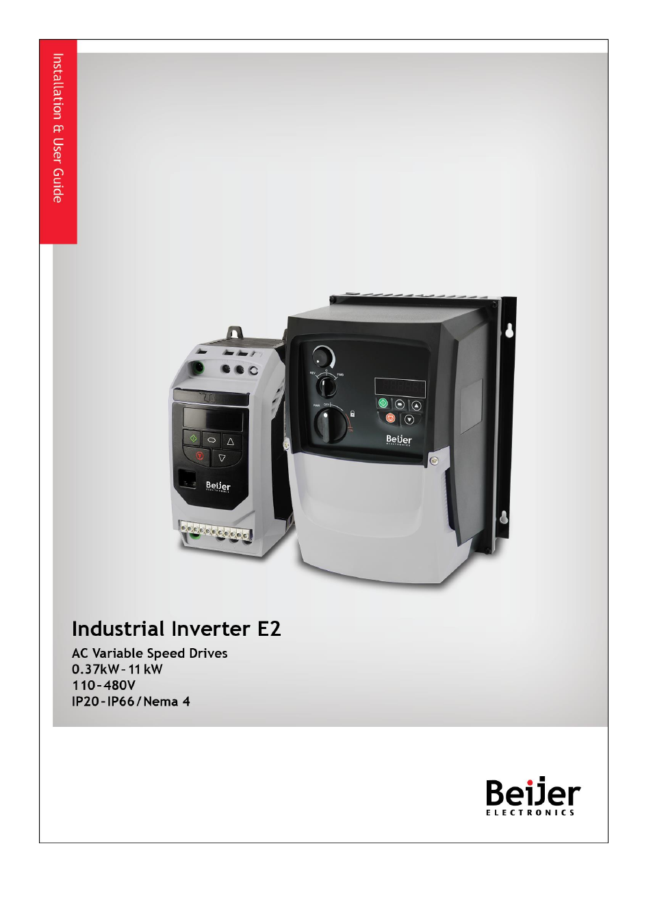 Beijer Electronics Industrial Inverter E2 User Manual | 32 pages