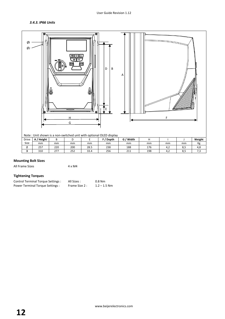 Beijer Electronics BFI-P2 V1.21 User Manual | Page 12 / 56