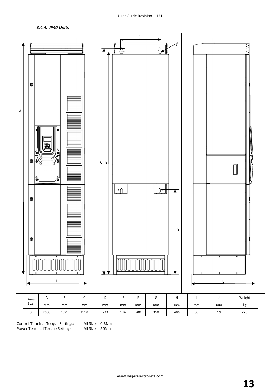 Beijer Electronics BFI-P2 V1.21 User Manual | Page 13 / 56