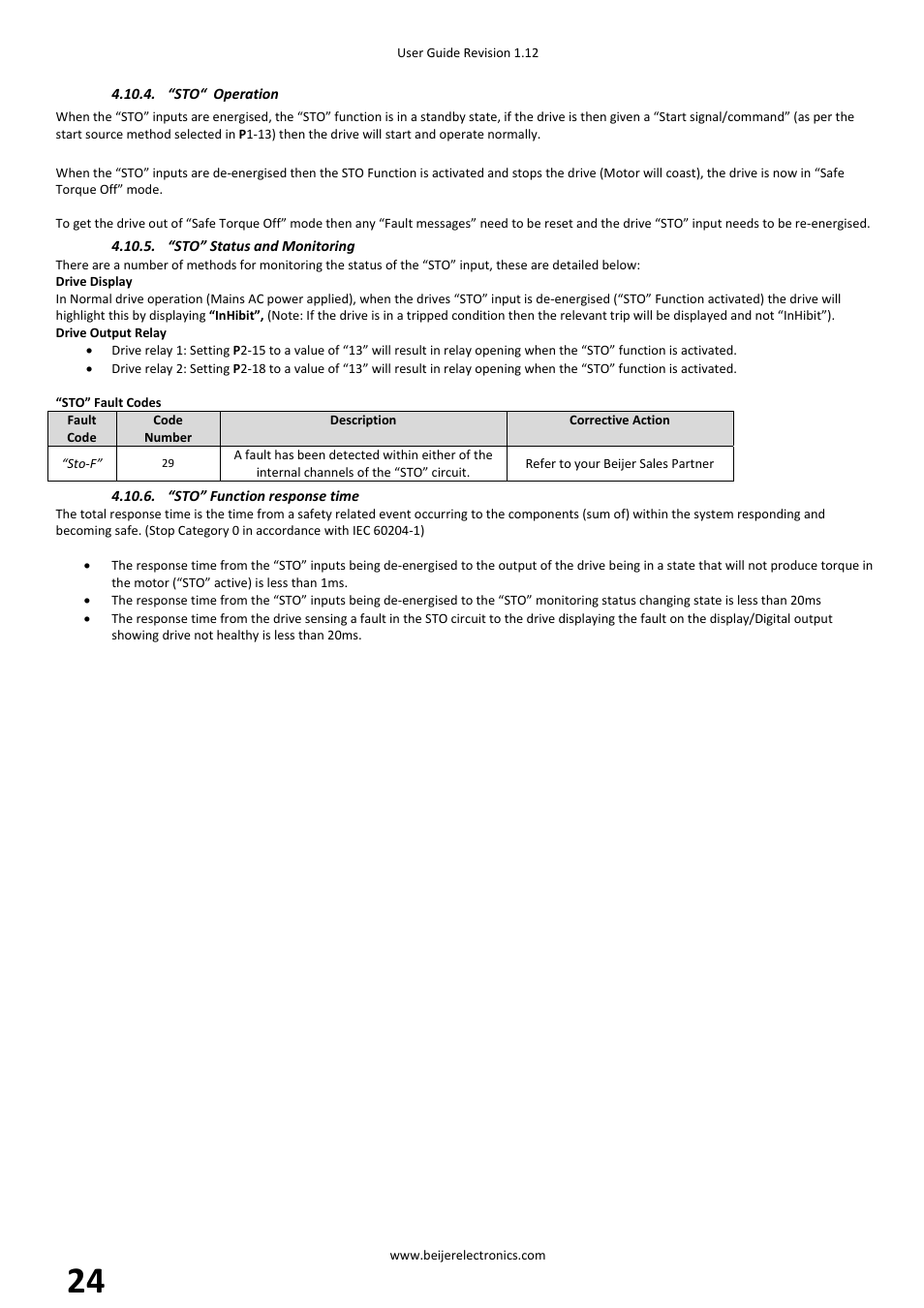 Beijer Electronics BFI-P2 V1.21 User Manual | Page 24 / 56