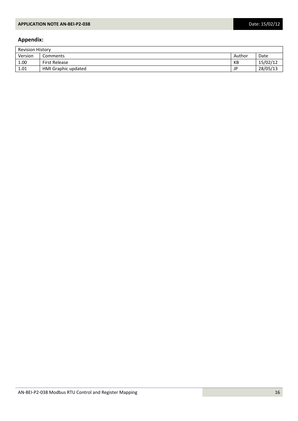 Beijer Electronics AN-BEI-P2-038 User Manual | Page 16 / 16