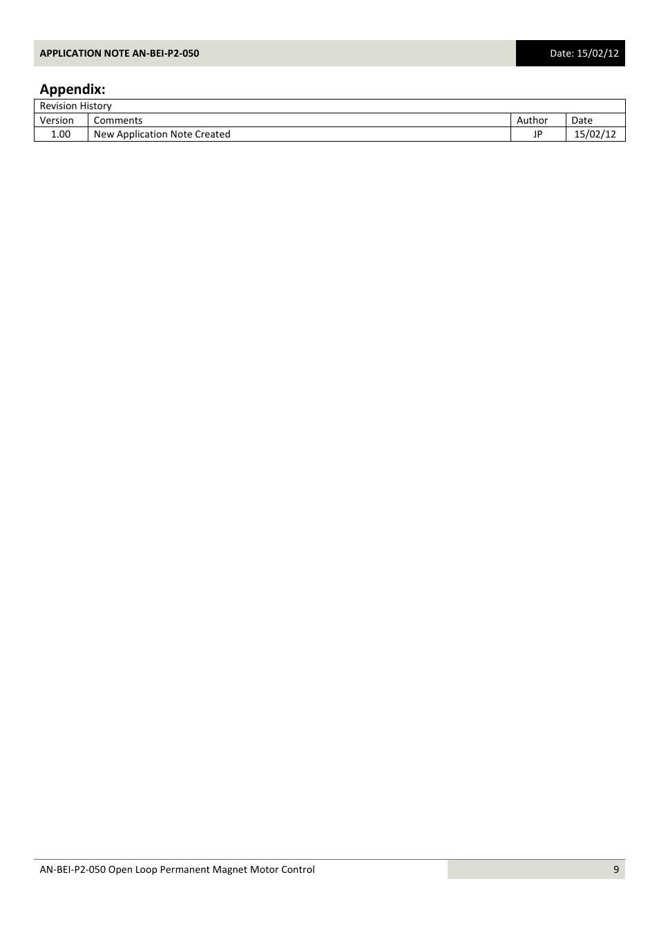 Appendix | Beijer Electronics AN-BEI-P2-050 User Manual | Page 9 / 9