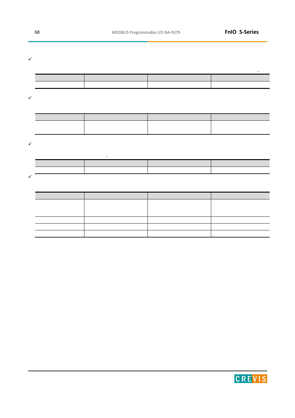 Fnio s-series | Beijer Electronics NA-9379 User Manual | Page 68 / 86