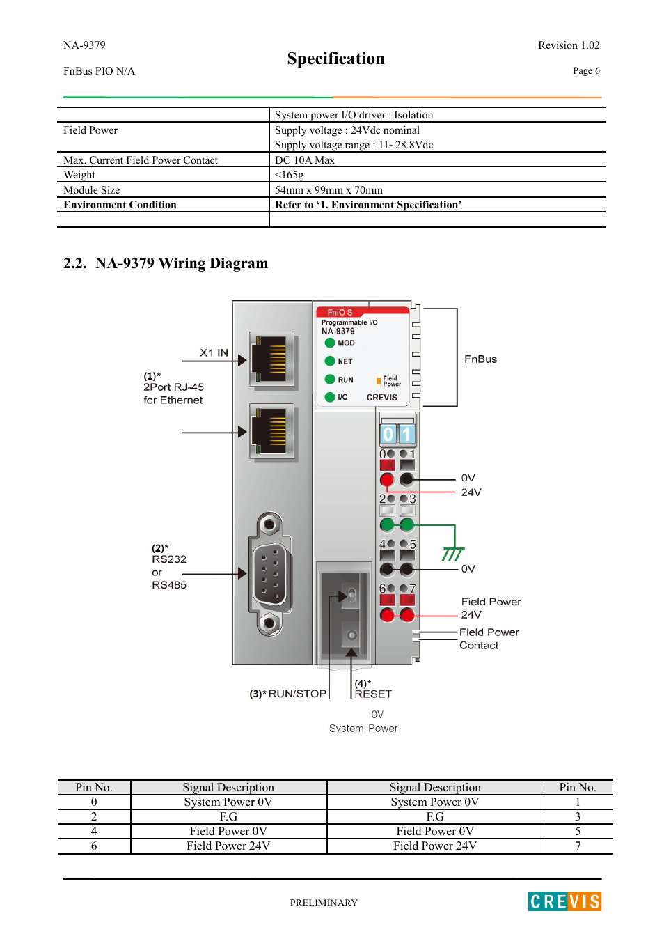 Na-9379 wiring diagram, Specification | Beijer Electronics NA-9379 User Manual | Page 6 / 25