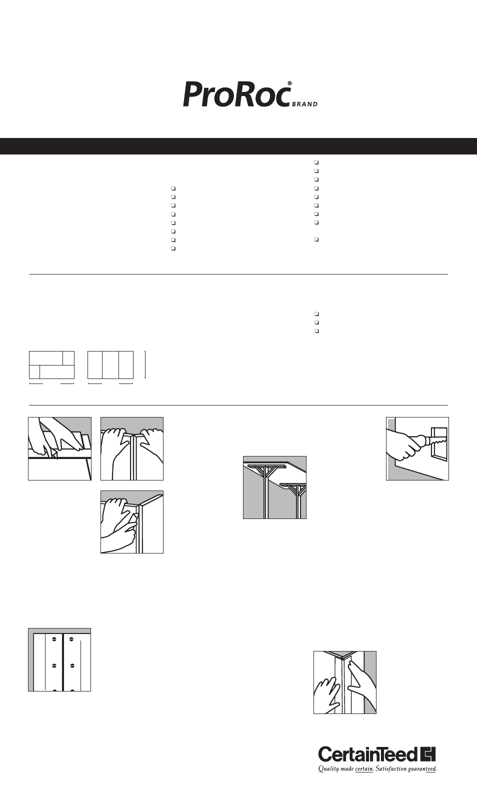 CertainTeed drywall User Manual | 2 pages