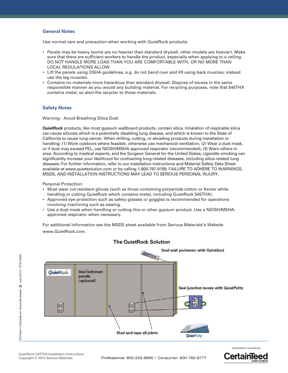 CertainTeed 2824_QR545THX User Manual | Page 4 / 4