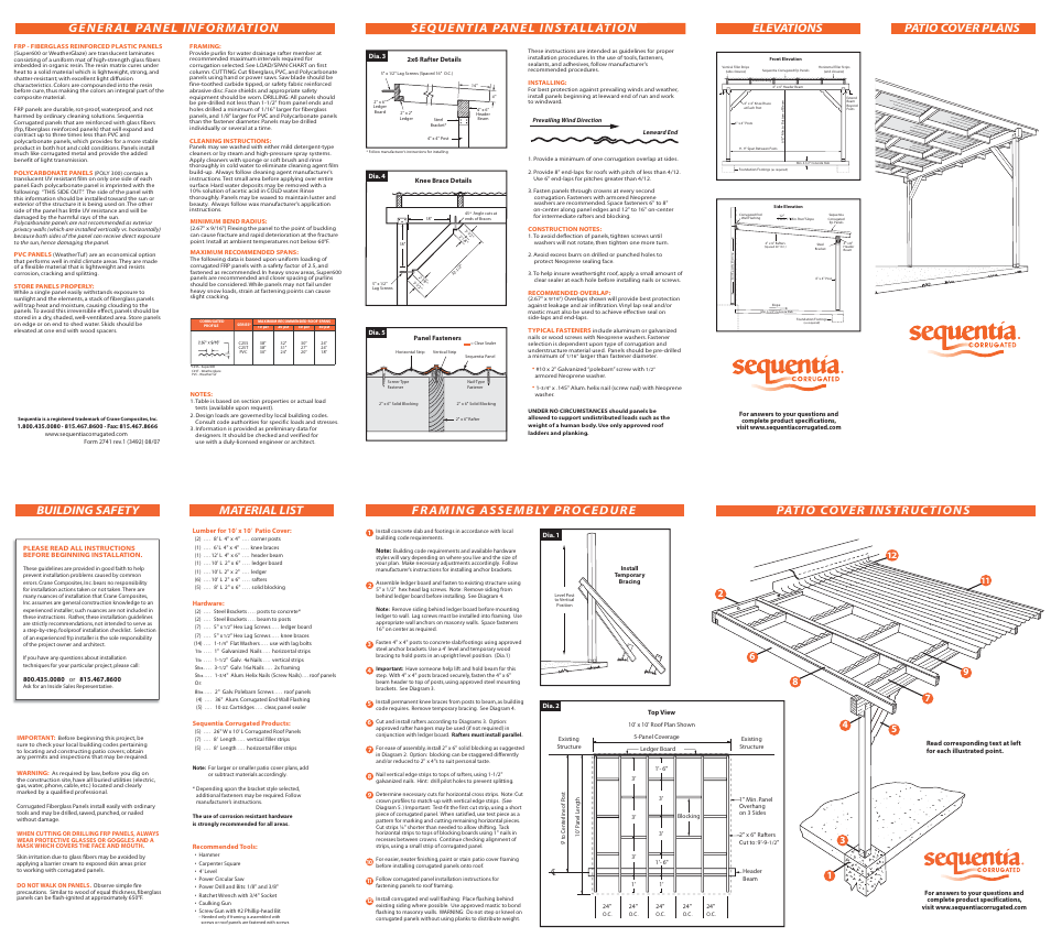 Crane Composites Super600 Heavy Duty FRP Corrugated Panels User Manual | 1 page
