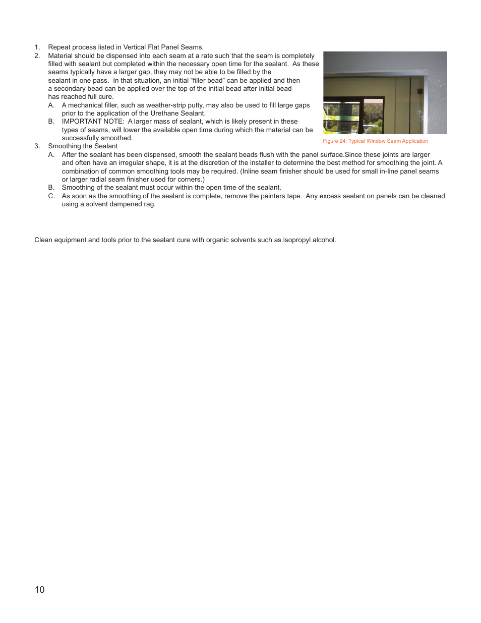 Seam sealant cleaning | Crane Composites CLEANROOM WALL SYSTEM User Manual | Page 10 / 12