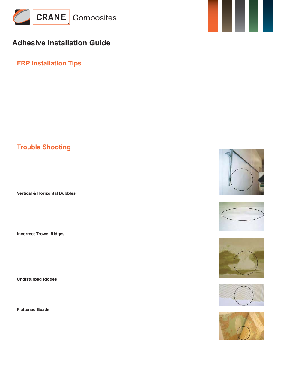 Crane Composites Seam Sealant User Manual | 4 pages