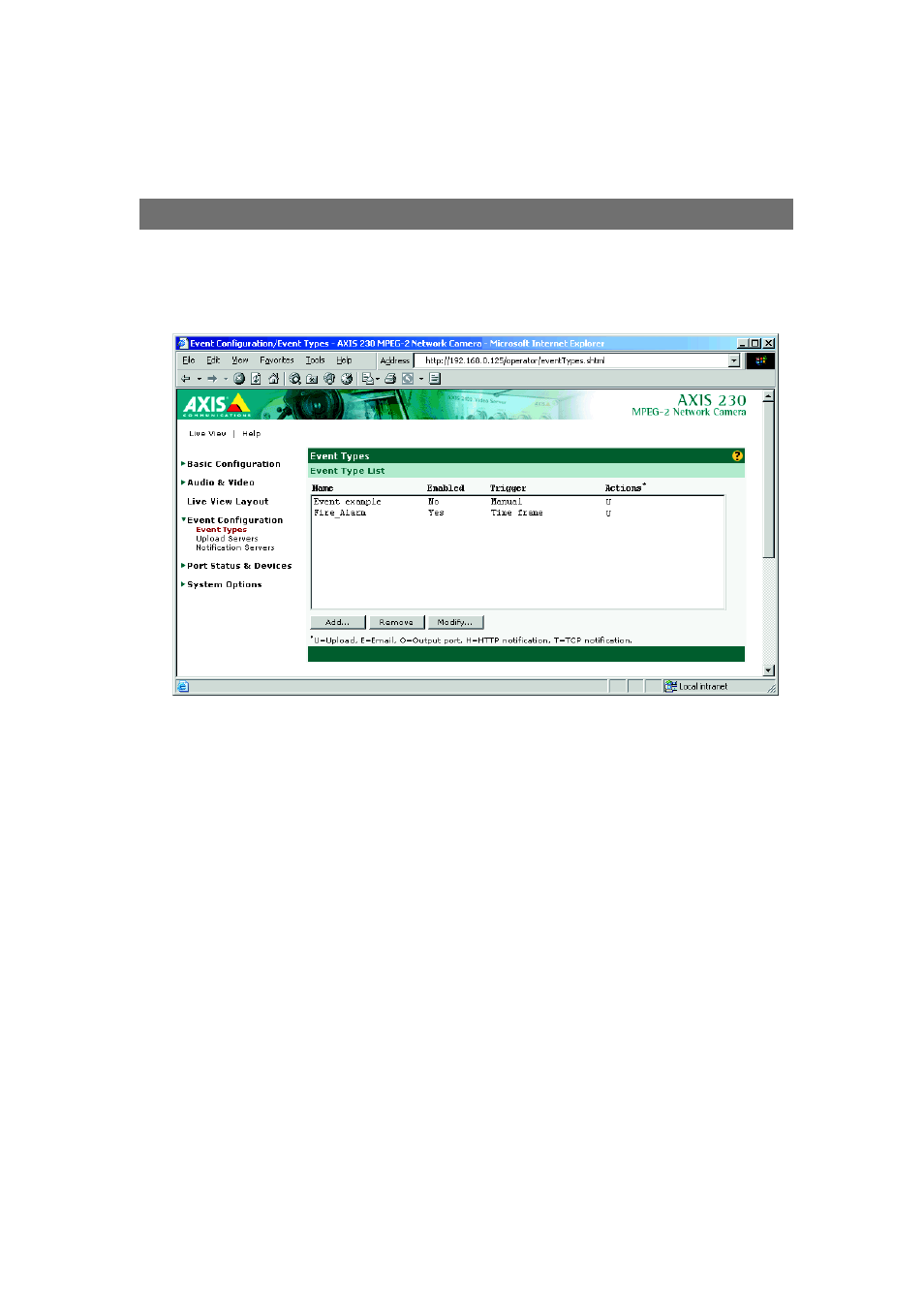 Axis Communications 230 MPEG-2 User Manual | Page 22 / 62
