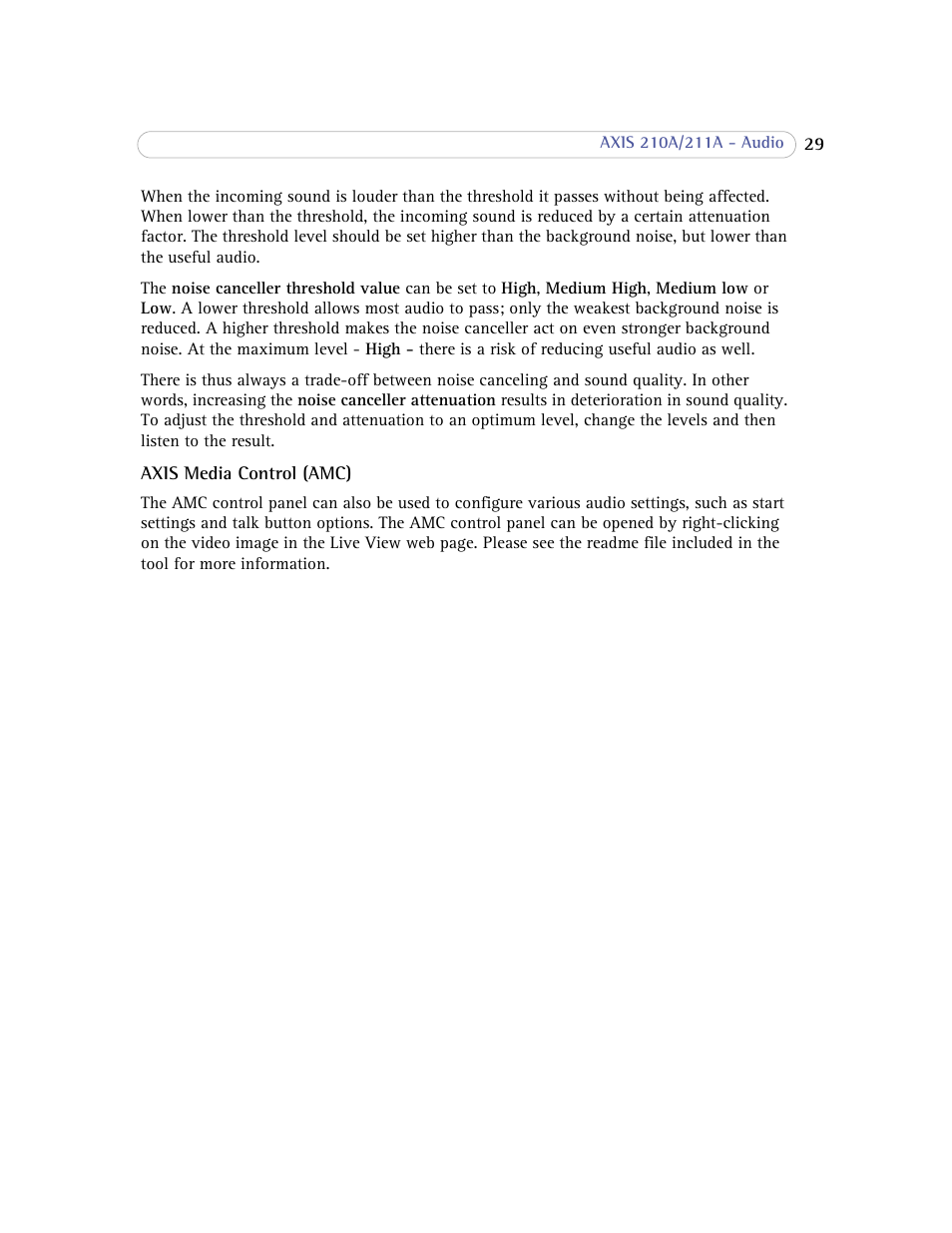 Axis Communications Axis 211A User Manual | Page 29 / 76