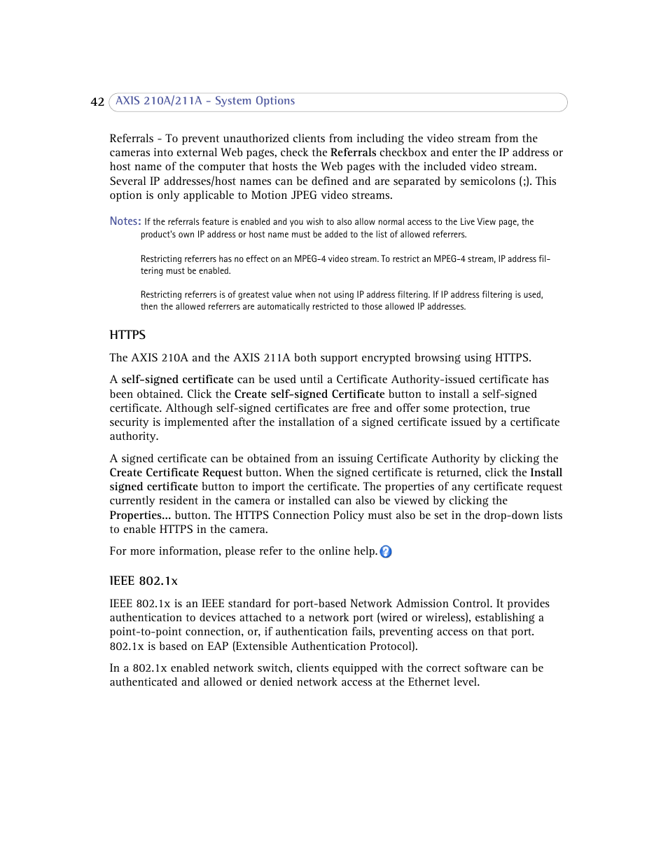 Axis Communications Axis 211A User Manual | Page 42 / 76