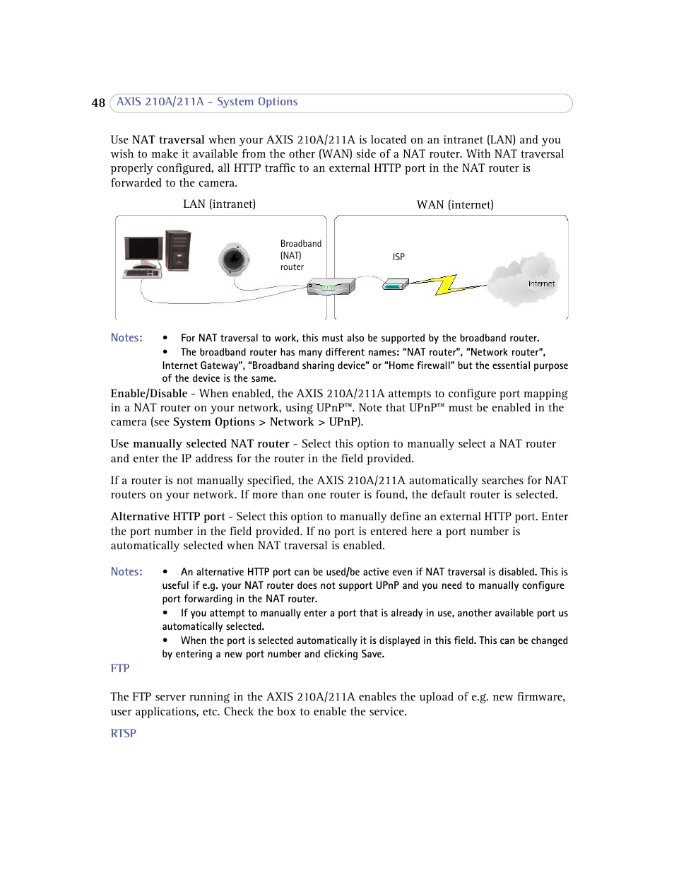 Axis Communications Axis 211A User Manual | Page 48 / 76