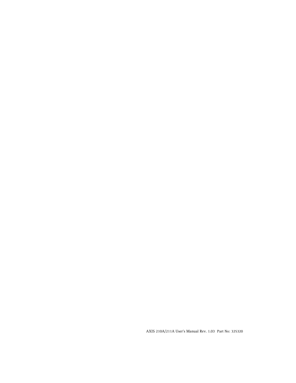 Axis Communications Axis 211A User Manual | Page 75 / 76