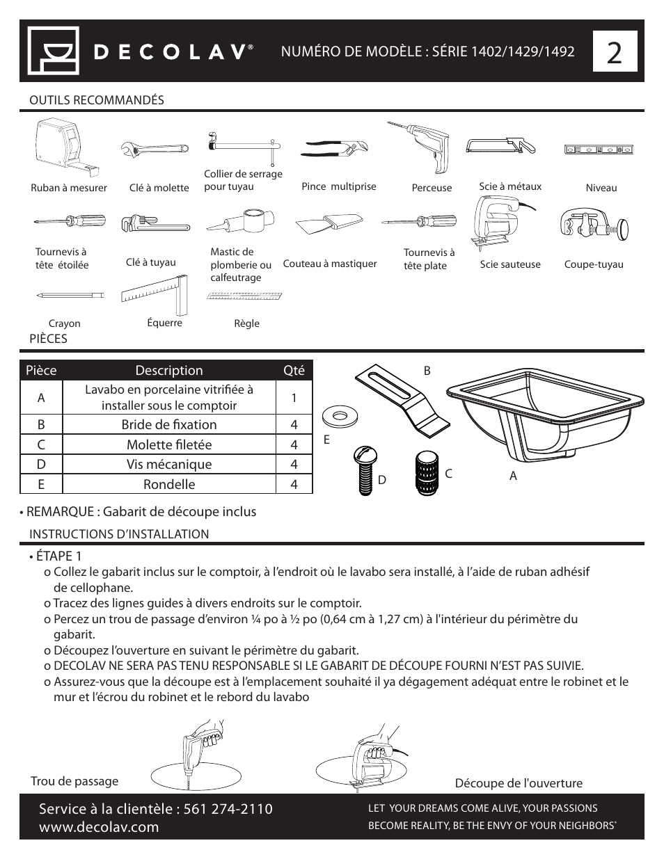Decolav 1402 User Manual | Page 10 / 12