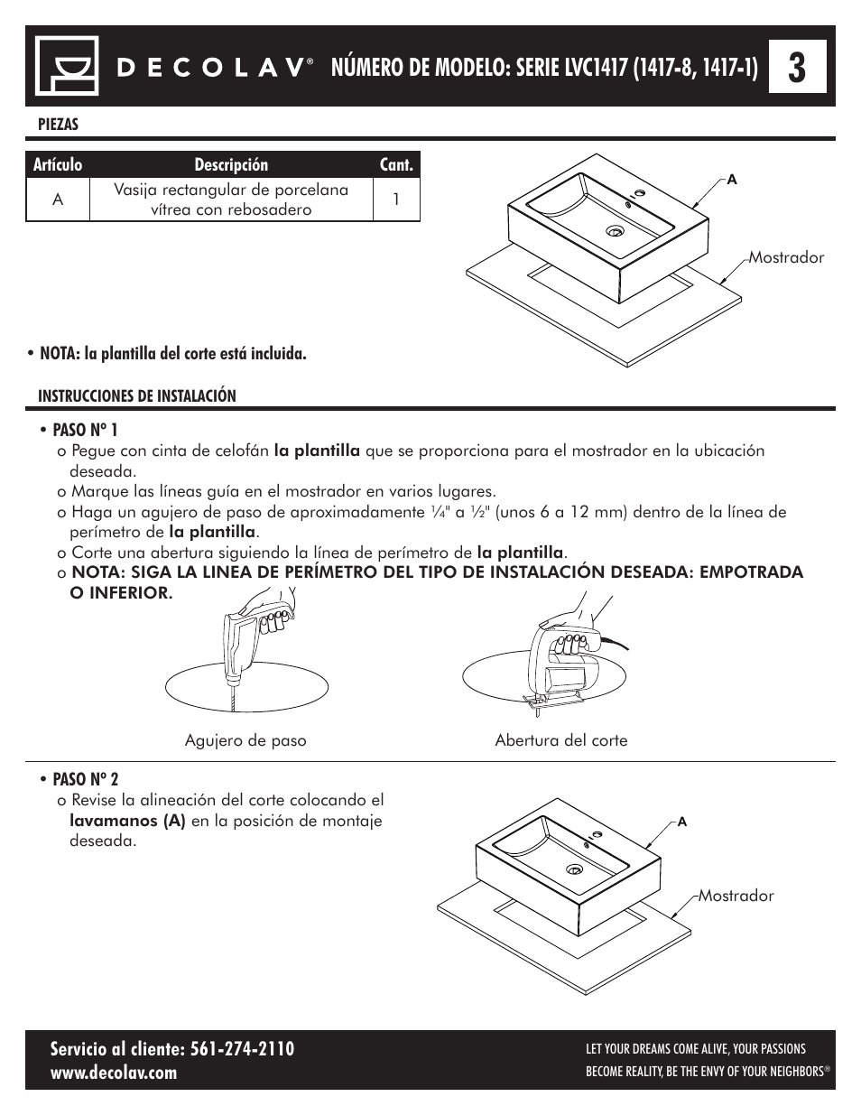 Decolav 1417-8 User Manual | Page 13 / 15