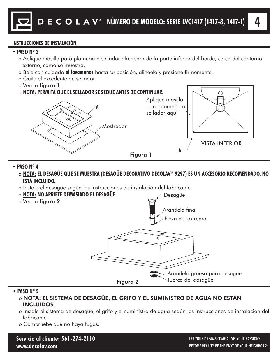 Decolav 1417-8 User Manual | Page 14 / 15