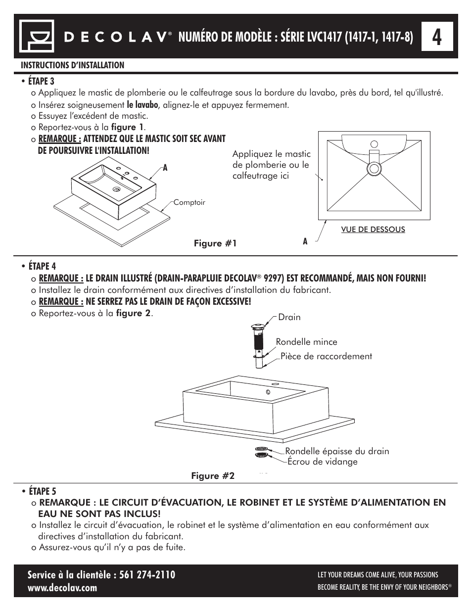 Decolav 1417-8 User Manual | Page 9 / 15