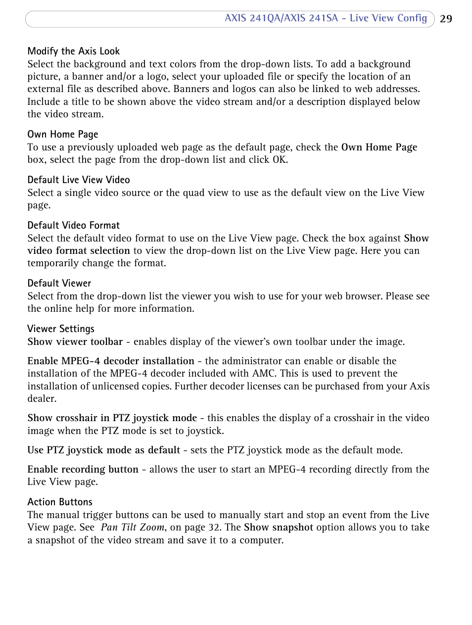 Axis Communications Video Server AXIS 241SA User Manual | Page 29 / 83