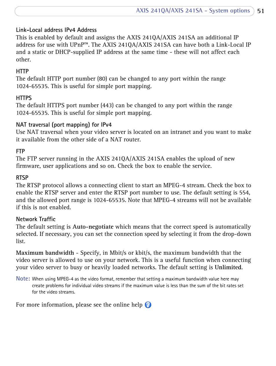 Axis Communications Video Server AXIS 241SA User Manual | Page 51 / 83