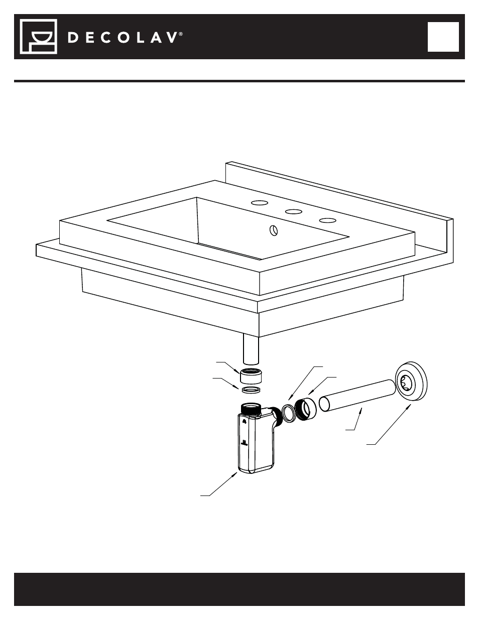 Model number: 1419 series | Decolav 1419 User Manual | Page 5 / 6