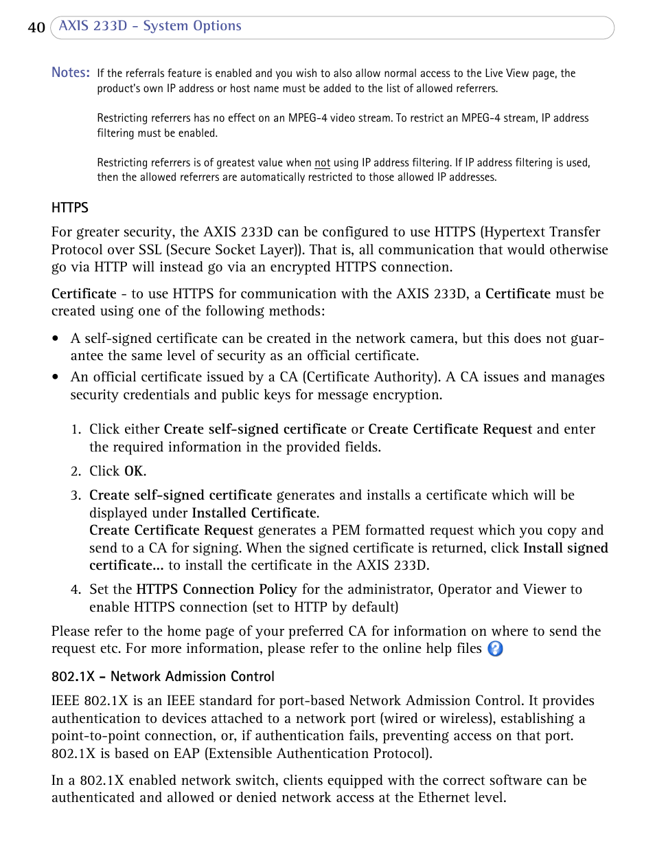 Axis Communications AXIS 233D User Manual | Page 40 / 69
