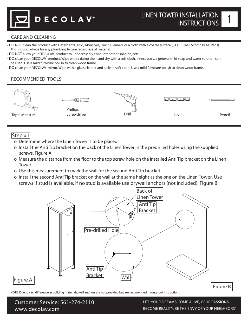 Decolav 5234 User Manual | 3 pages