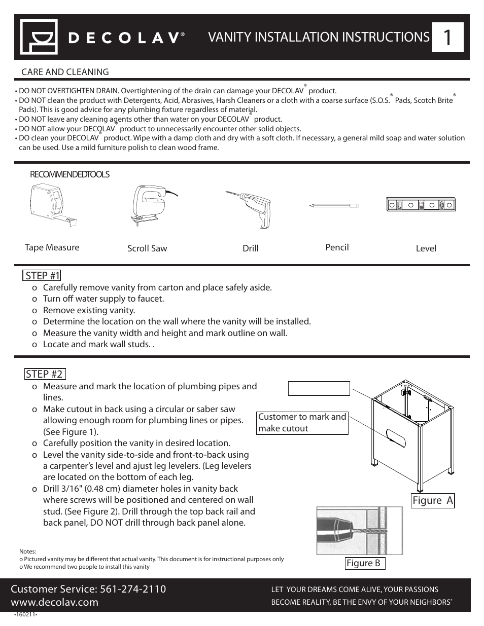 Decolav 5260 User Manual | 7 pages