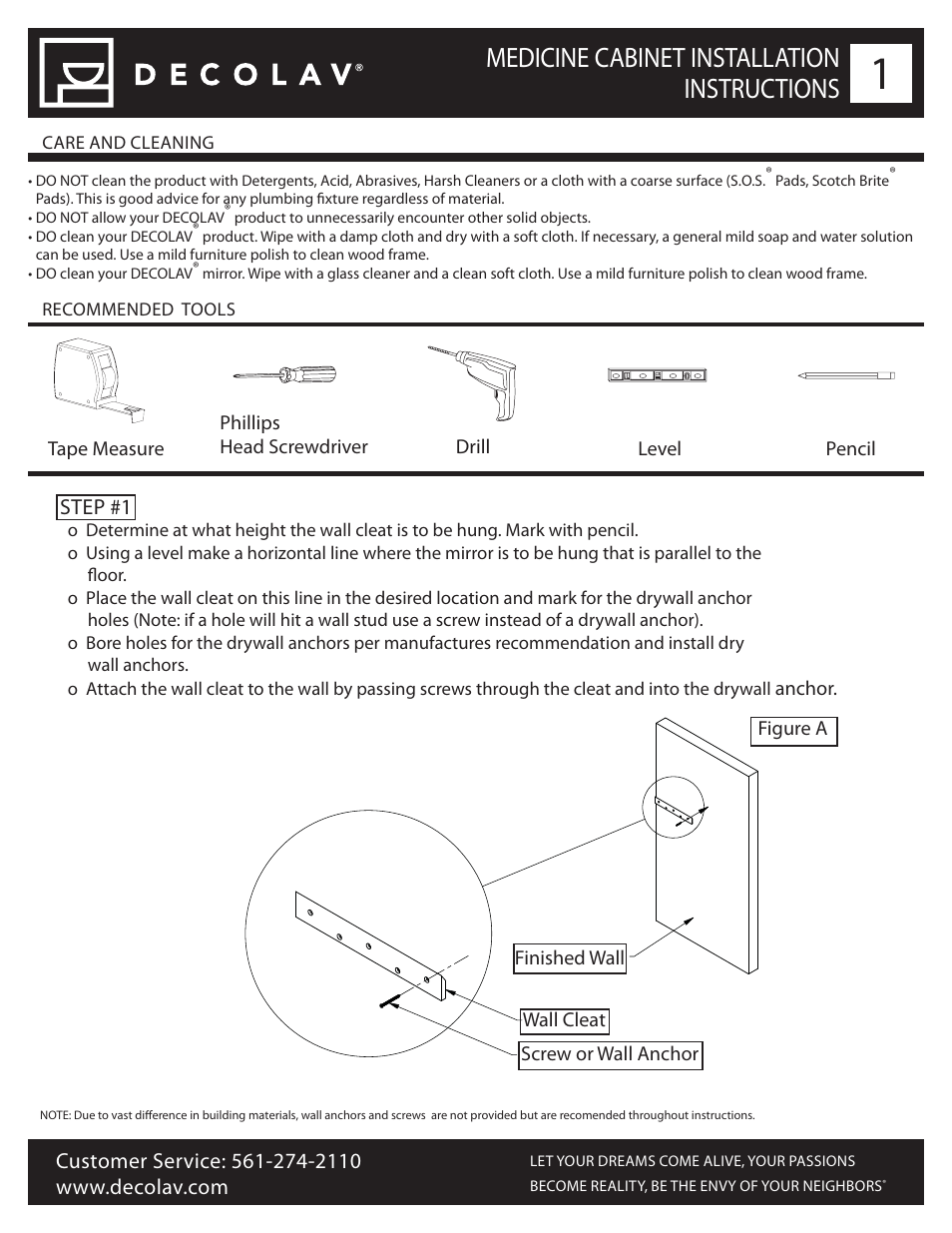 Decolav 9713 User Manual | 3 pages
