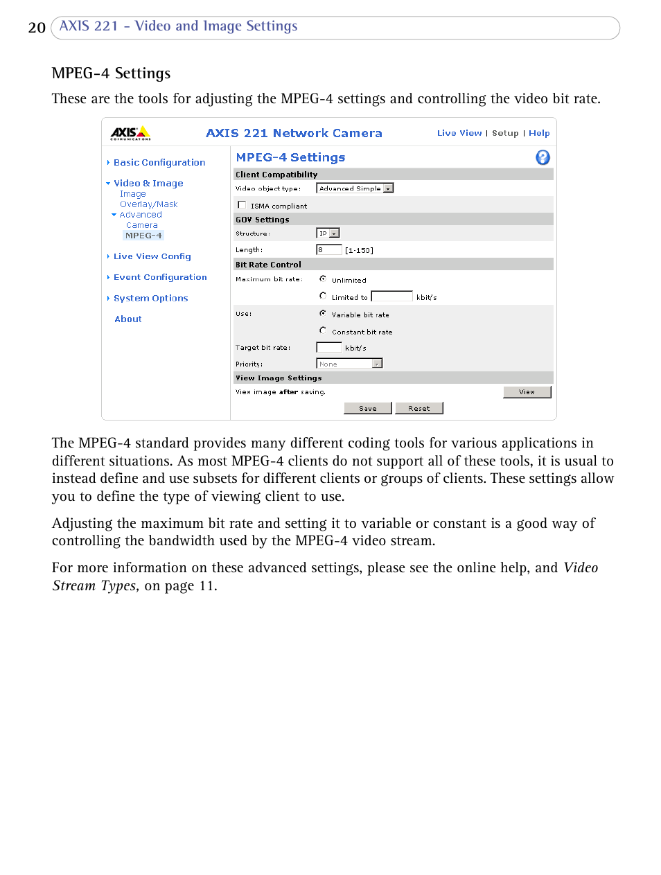 Axis Communications 221 User Manual | Page 20 / 62