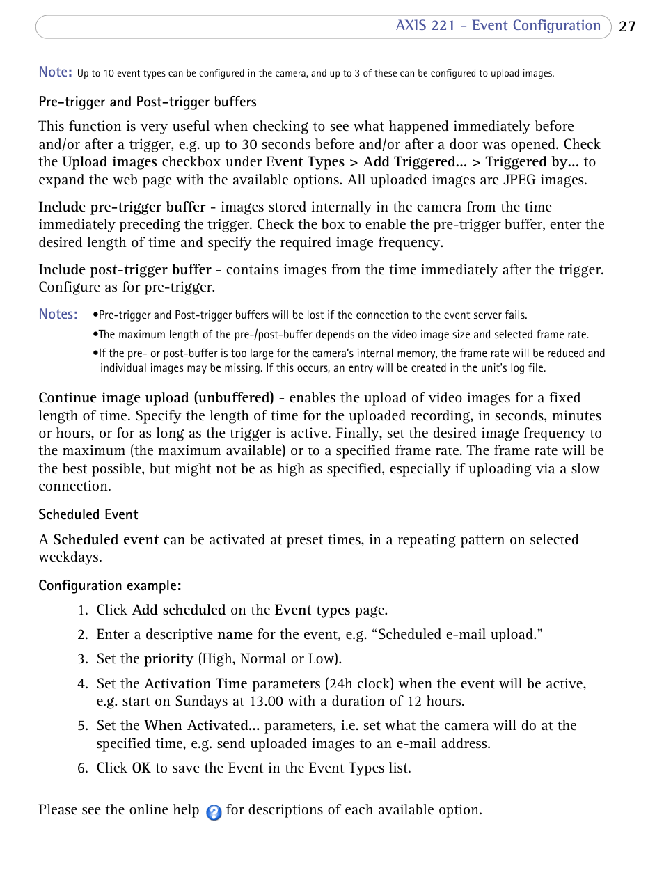 Axis Communications 221 User Manual | Page 27 / 62
