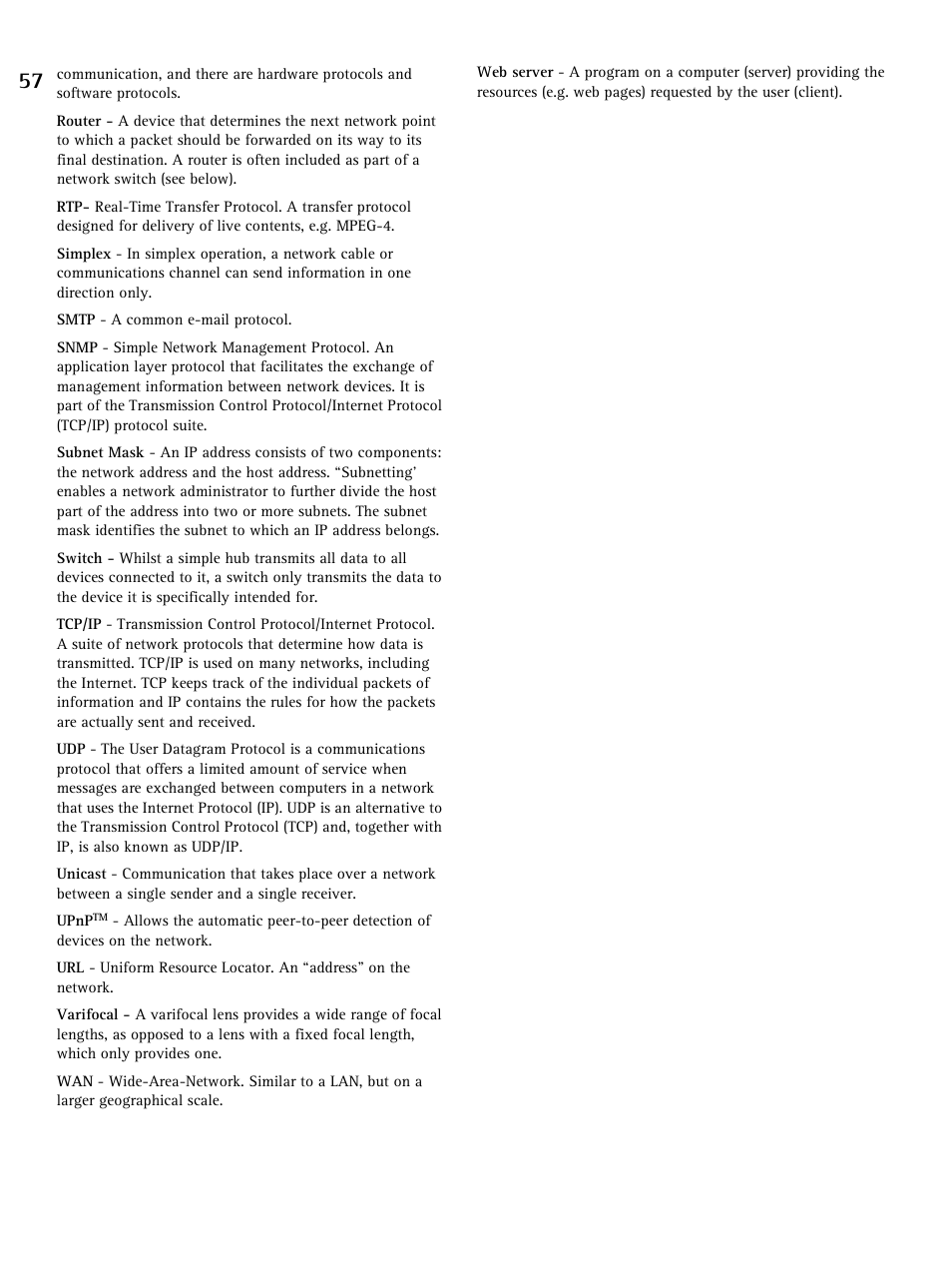 Axis communications | Axis Communications 221 User Manual | Page 57 / 62