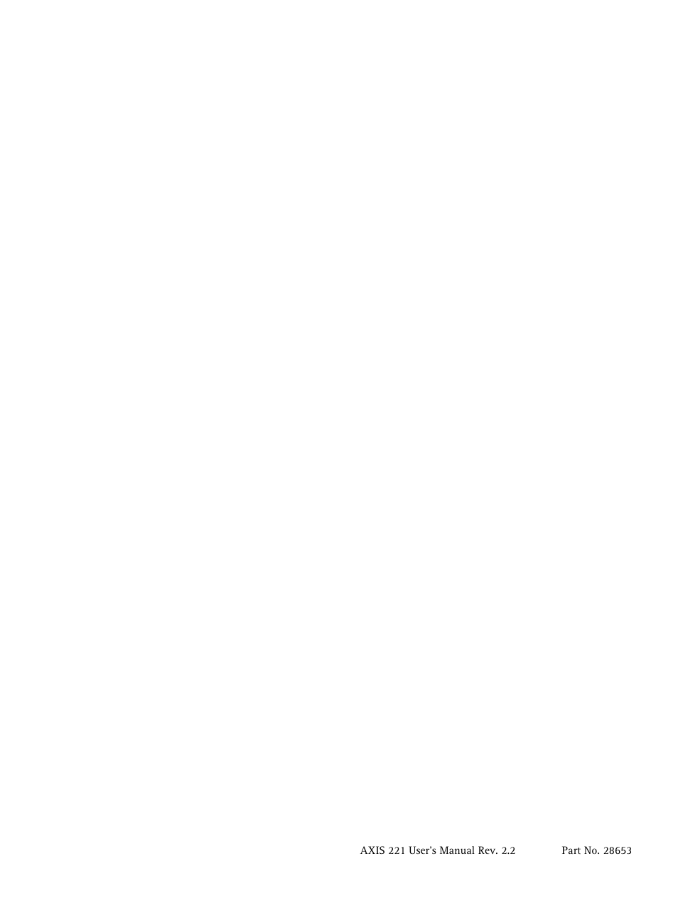 Axis communications | Axis Communications 221 User Manual | Page 62 / 62