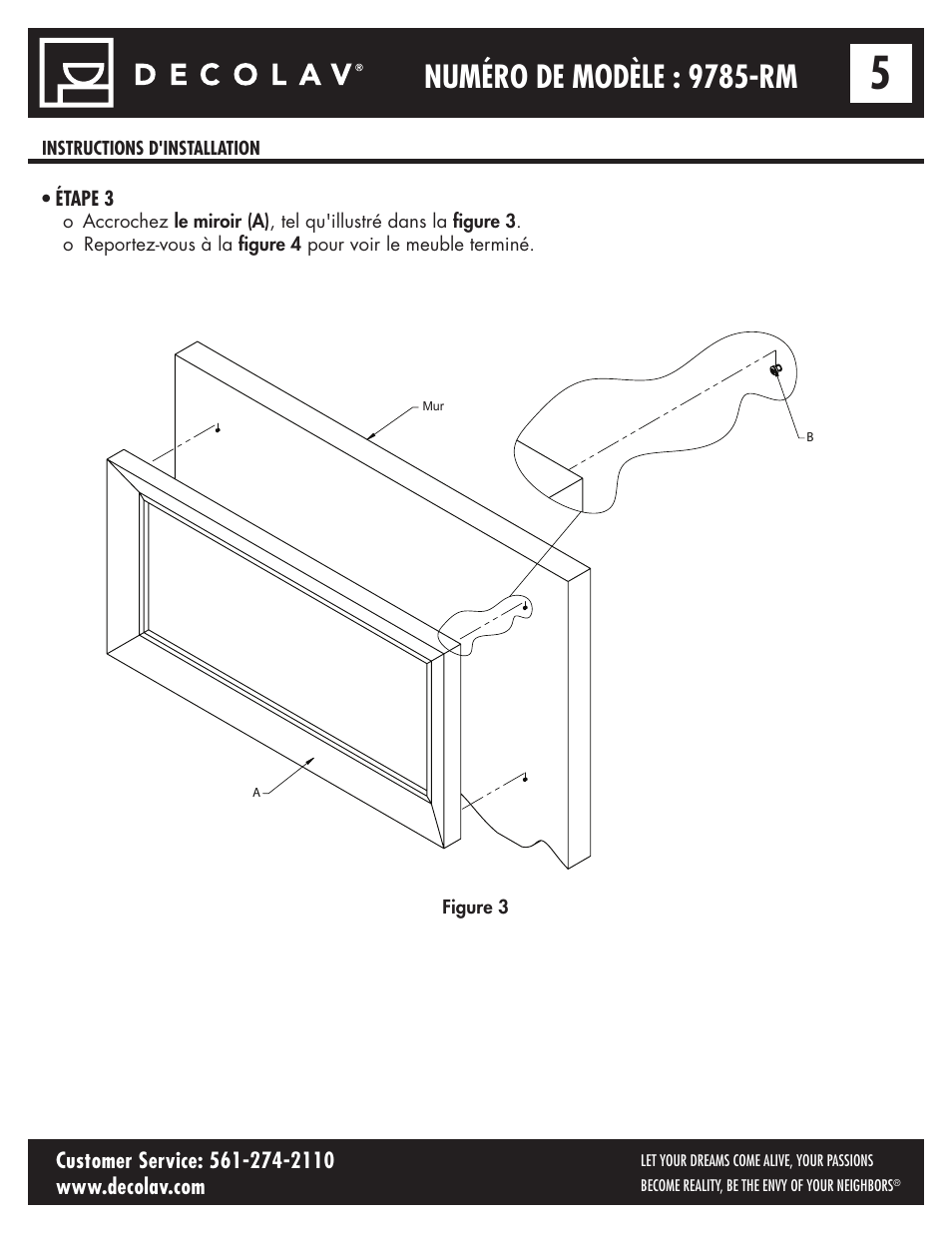Numéro de modèle : 9785-rm | Decolav 9785 User Manual | Page 12 / 21