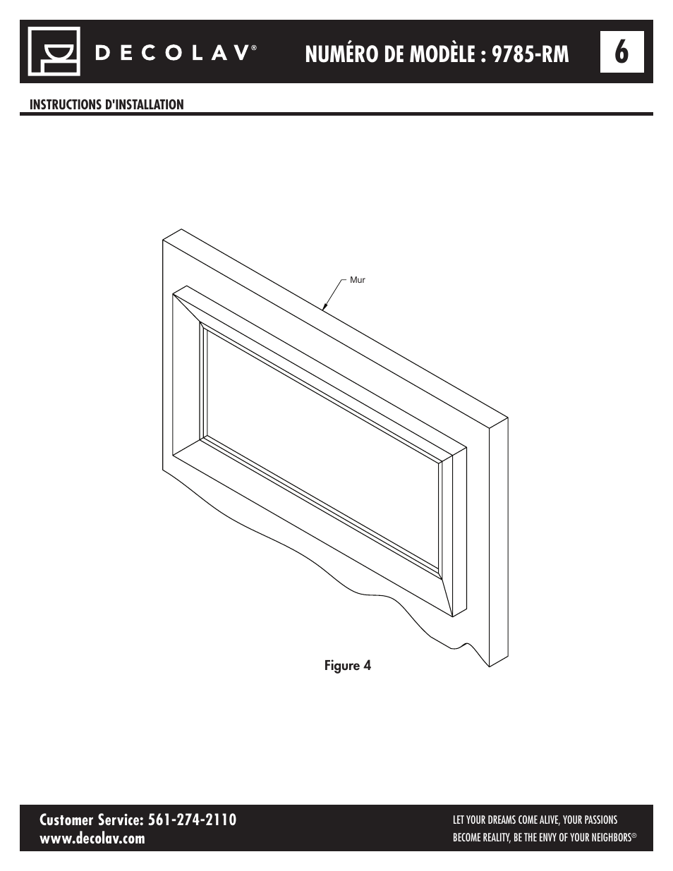 Numéro de modèle : 9785-rm | Decolav 9785 User Manual | Page 13 / 21