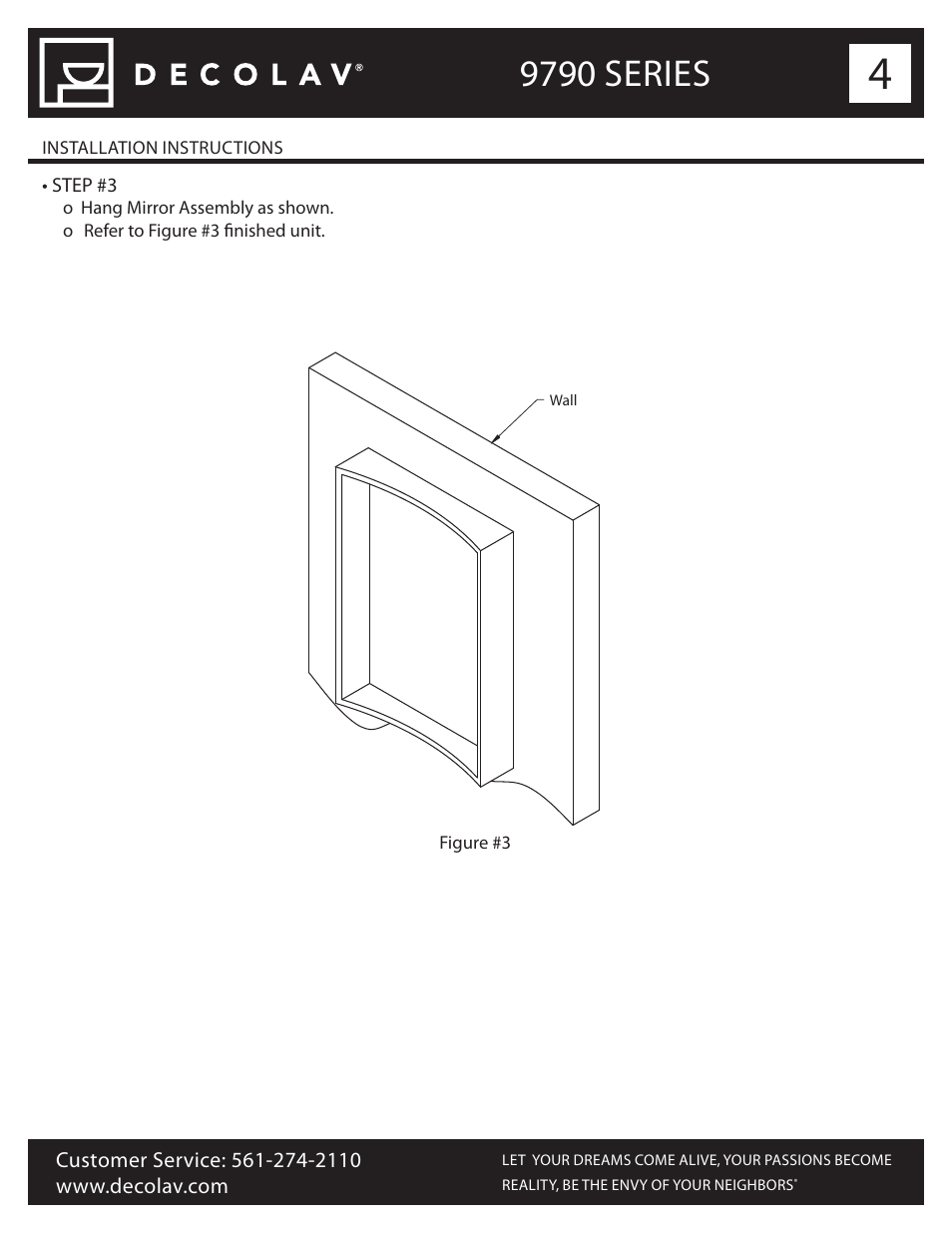 9790 series | Decolav 9790 User Manual | Page 4 / 5