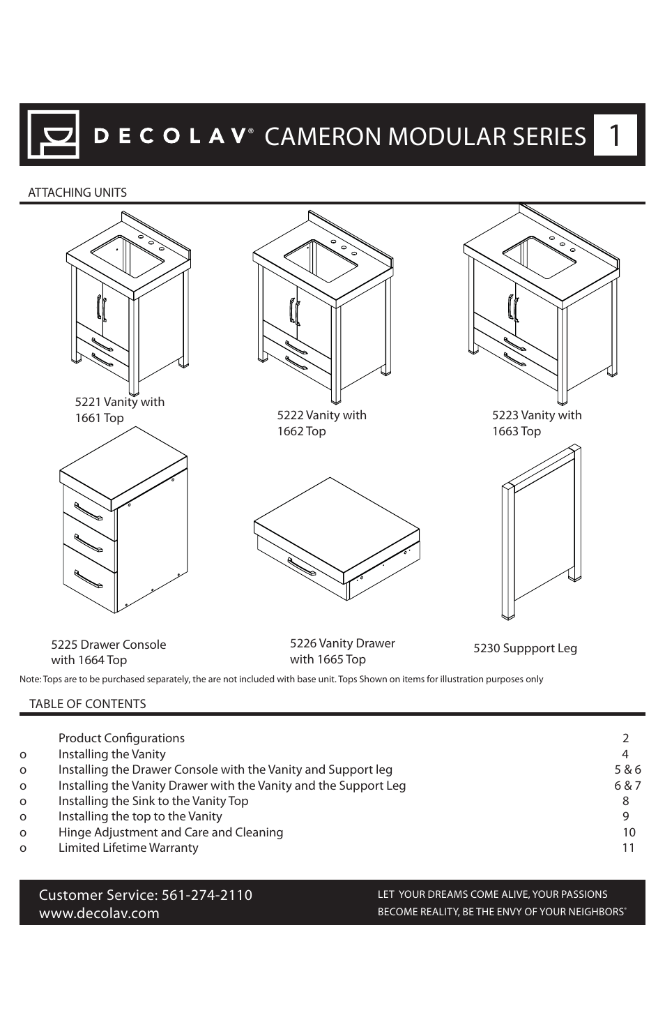 Decolav 5230 User Manual | 11 pages