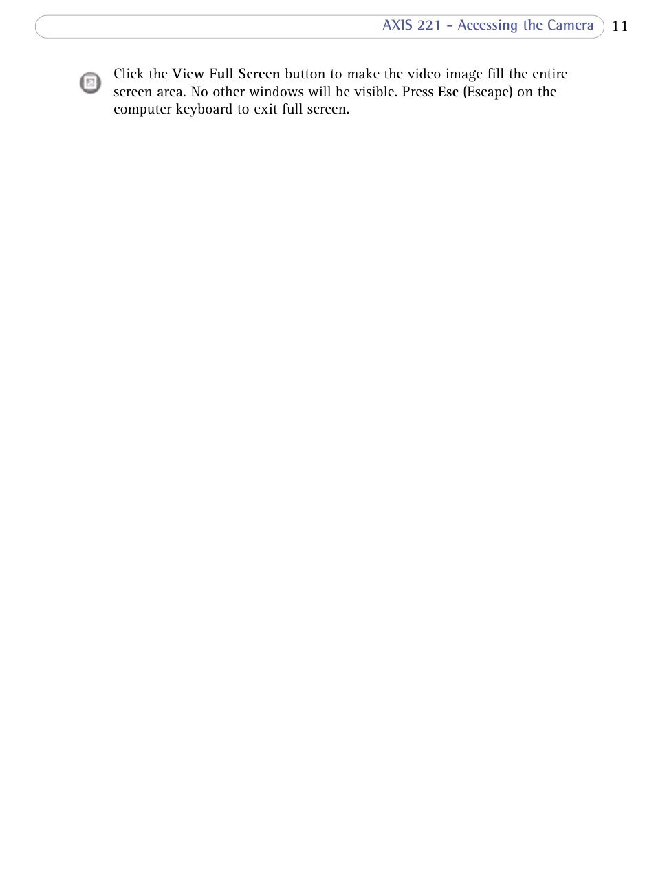 Axis Communications AXIS 221 User Manual | Page 11 / 64